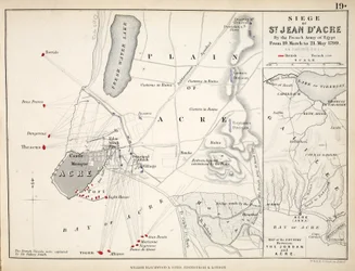 Carte du siège de Saint-Jean-d